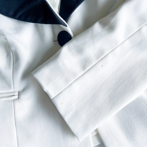 The Limited White & Black Tuxedo Blazer for a Night Out - Picture 6 of 7